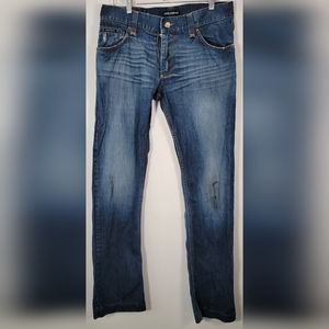 Dolce & Gabbana "LOVE" Embroidered Distressed Denim Jeans